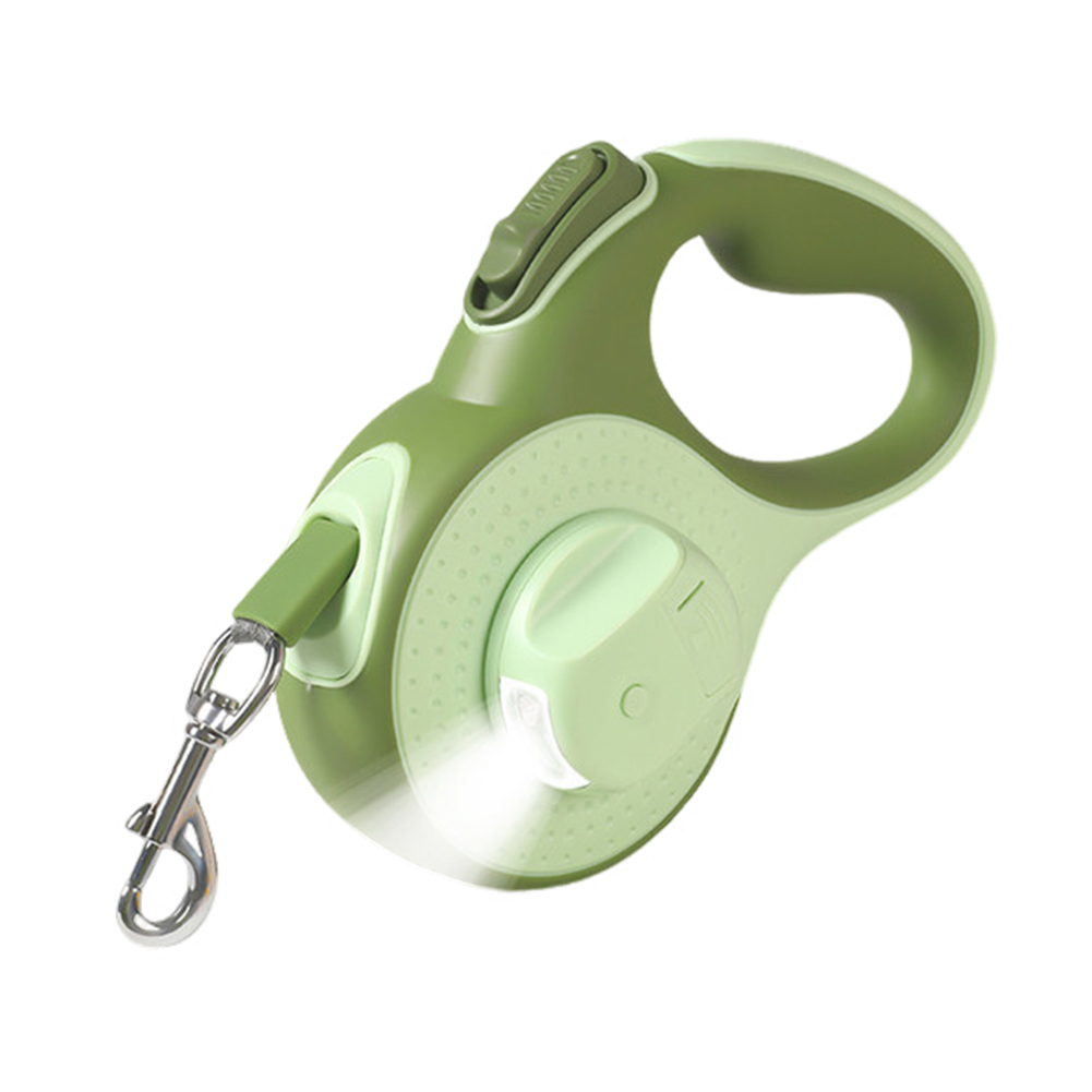 Automatic Retractable Dog Leash One-Handed Brake Durable Nylon Pet Walker Tape Lighting Walking Dog Leash Ribbon With Anti-Slip Handle
