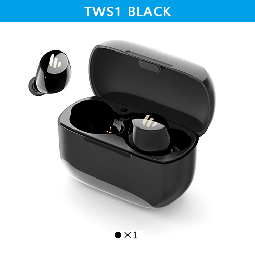 EDIFIER TWS1 TWS Earbuds Bluetooth 5.0 AptX Touch Control IPX5 Ergonomic Wireless Earphones black