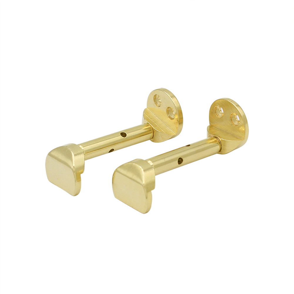 2pcs/set Violin Adjustable Plating Copper Chinrest Clamps for 3/4 4/4 Violin Screws Violin Accessory Kit Gold