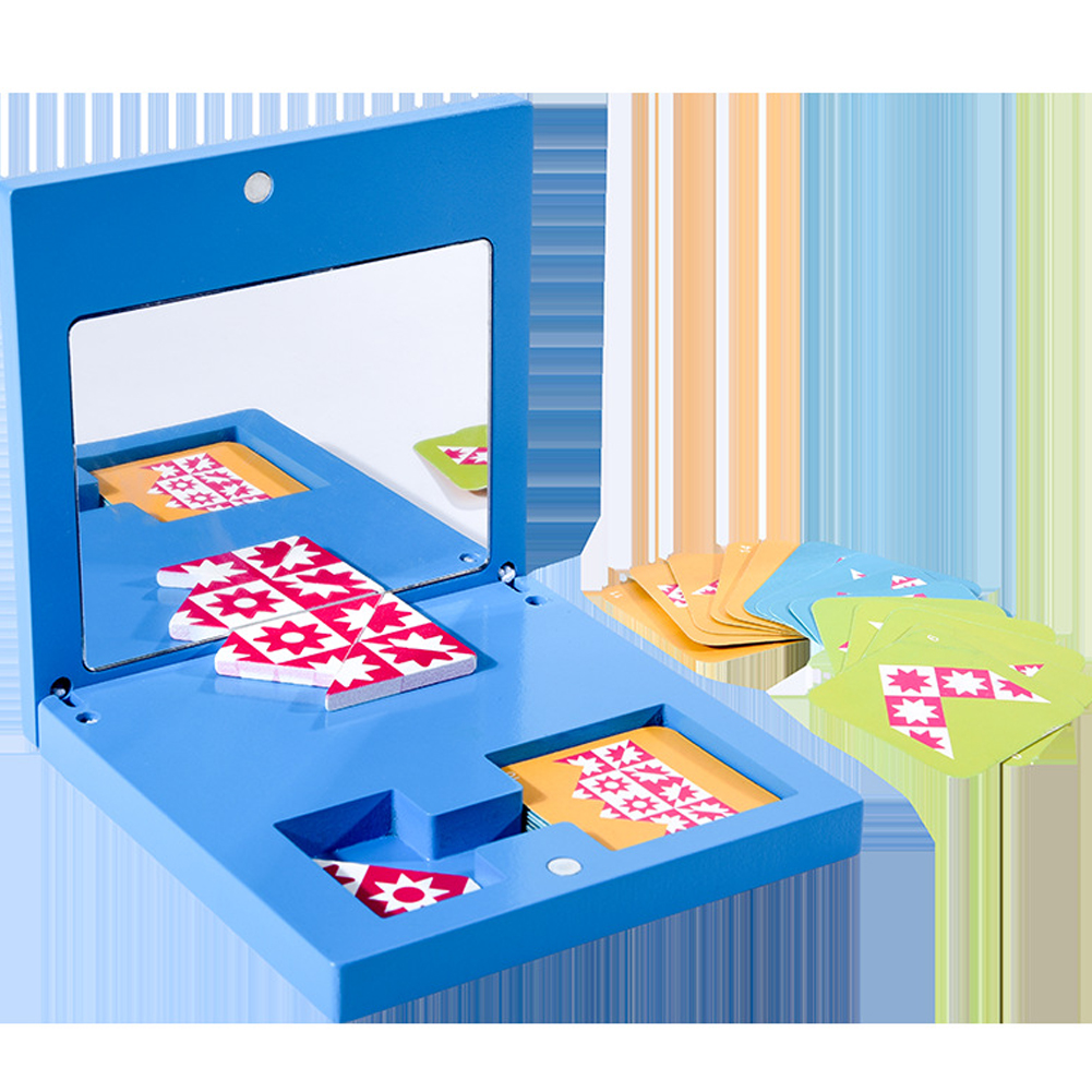 Wholesale Kids Toddler Mirror Puzzle Toy Early Education Wooden Parent
