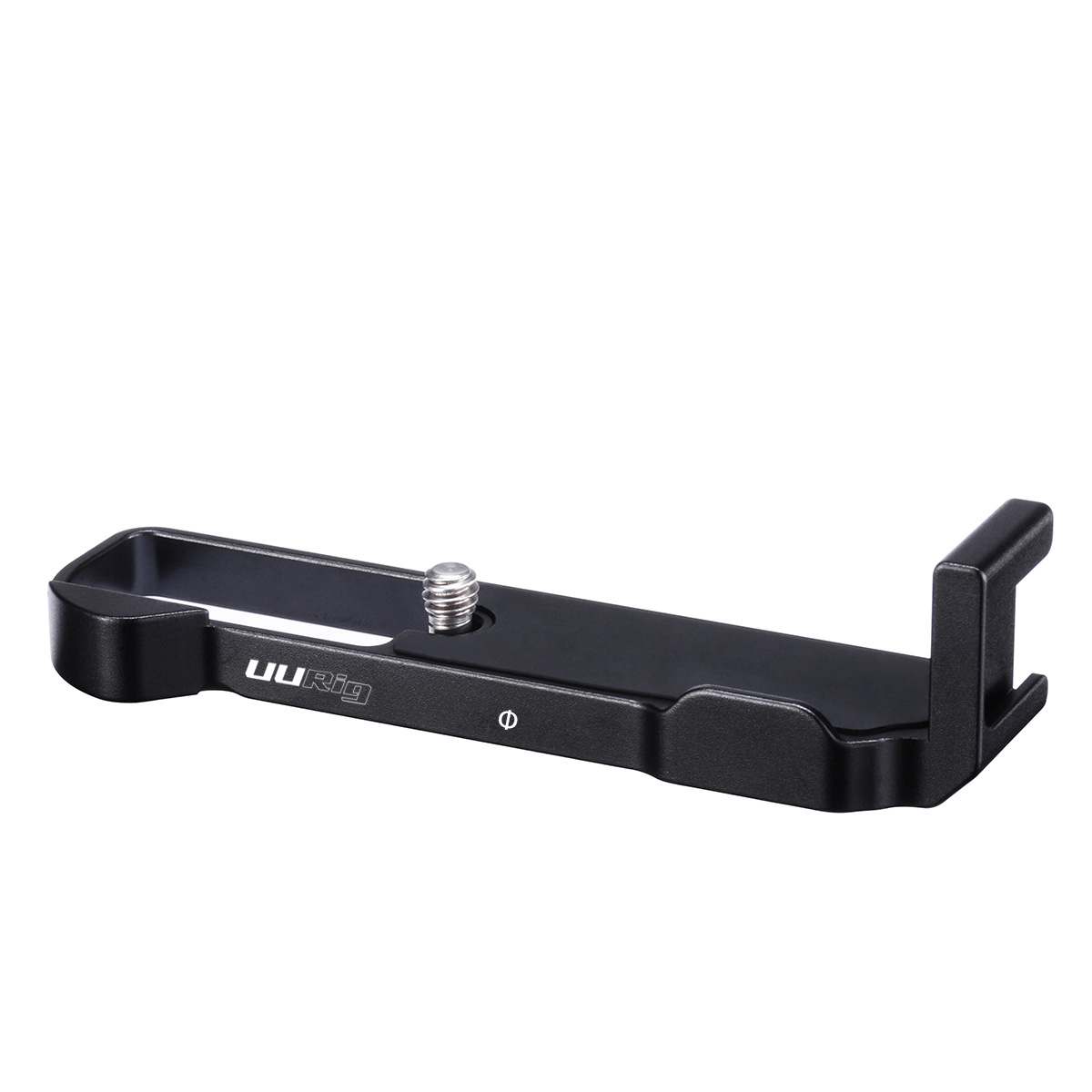 UURig R016 Microphone L Extension Bracket for Canon G7X Mark III Comfortable Aluminum L Bracket Quick Switch Battery black