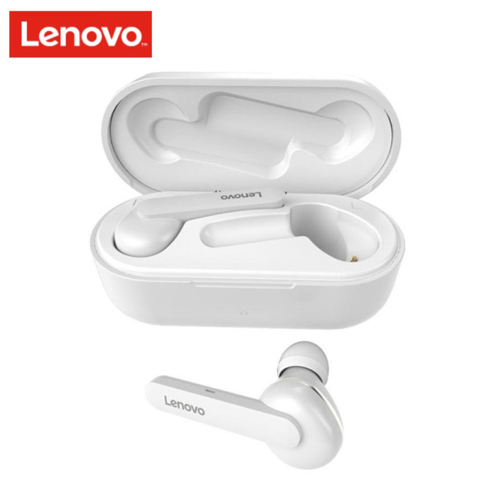 Original LENOVO HT28 Tws Wireless Headphones Bluetooth 5.0 Earphone Touch Control Sport Headset In-ear Earbuds With Mic White
