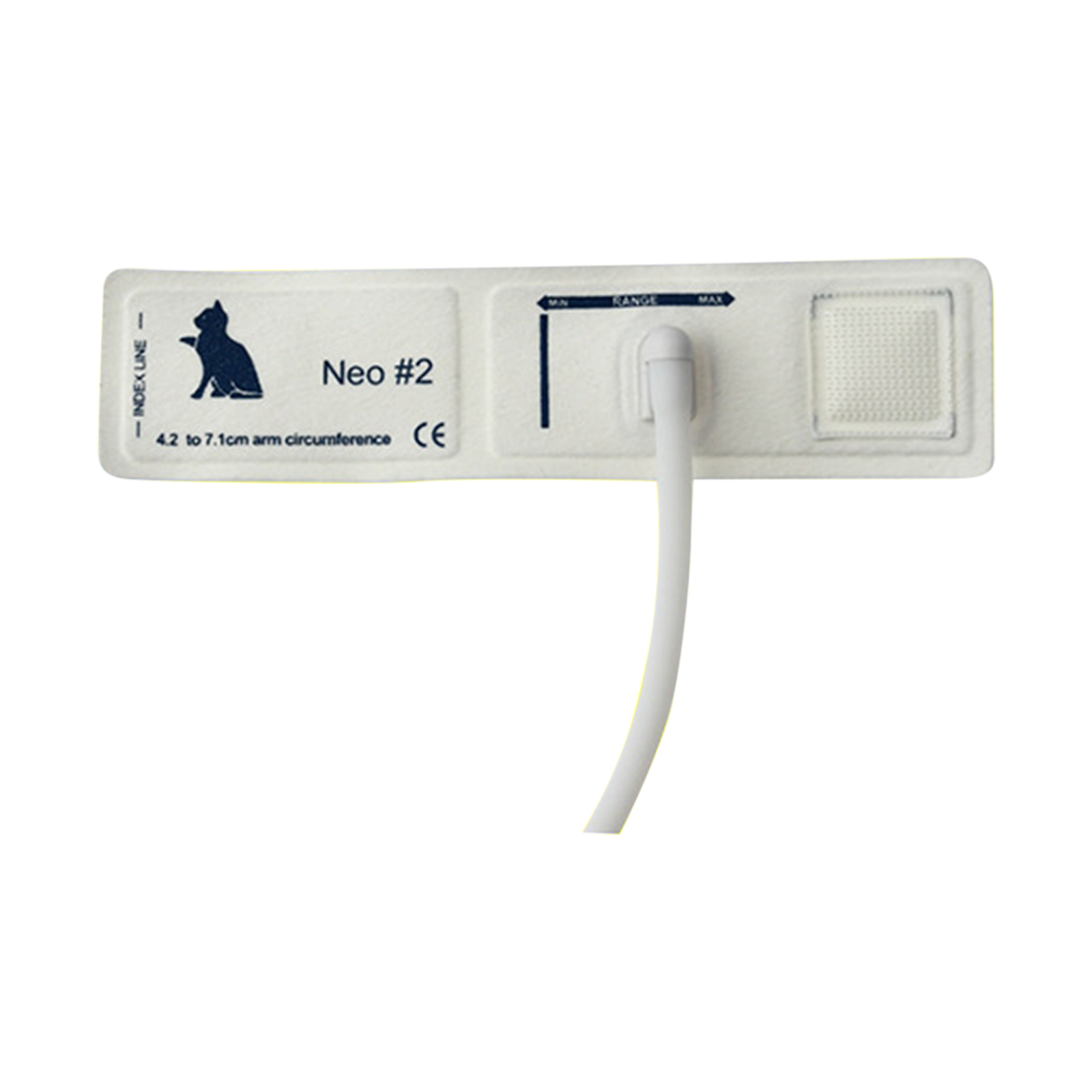 Disposable Blood Pressure Cuff Non-woven Fabric Animals Cuff Blood Pressure Monitor Supplies For Veterinary Animal size 2