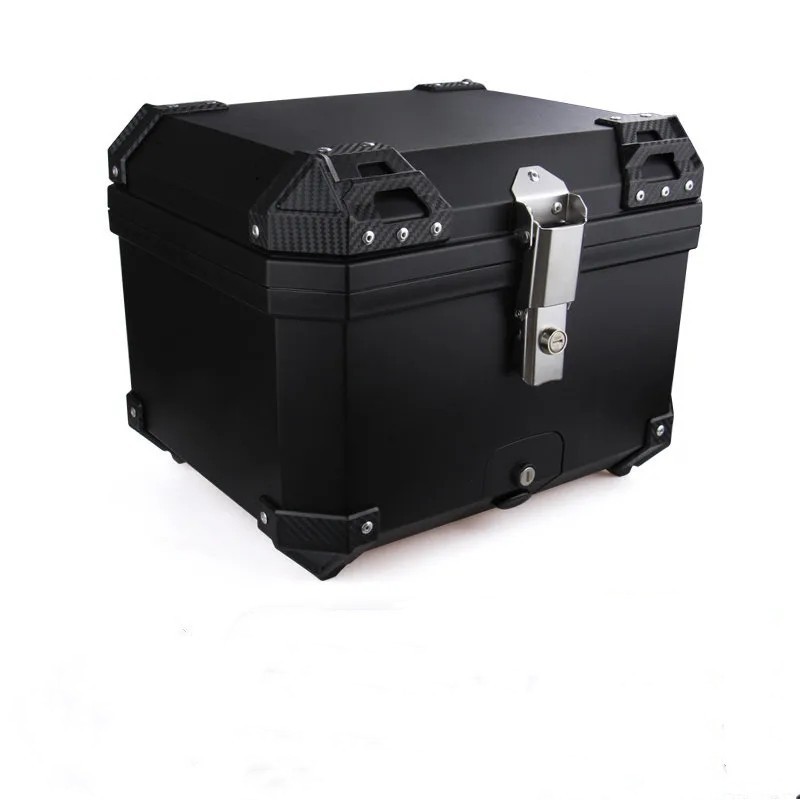 45L Motorcycle Top Box Waterproof Rear Top Case Helmet Rear Tour Box