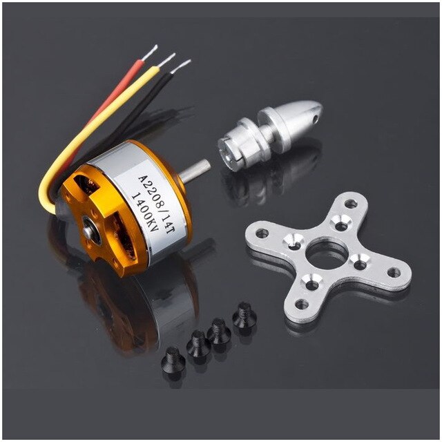 Wholesale 1pcs Brushless DC Electric Motor A2208 KV1100 KV1400 KV2600 ...