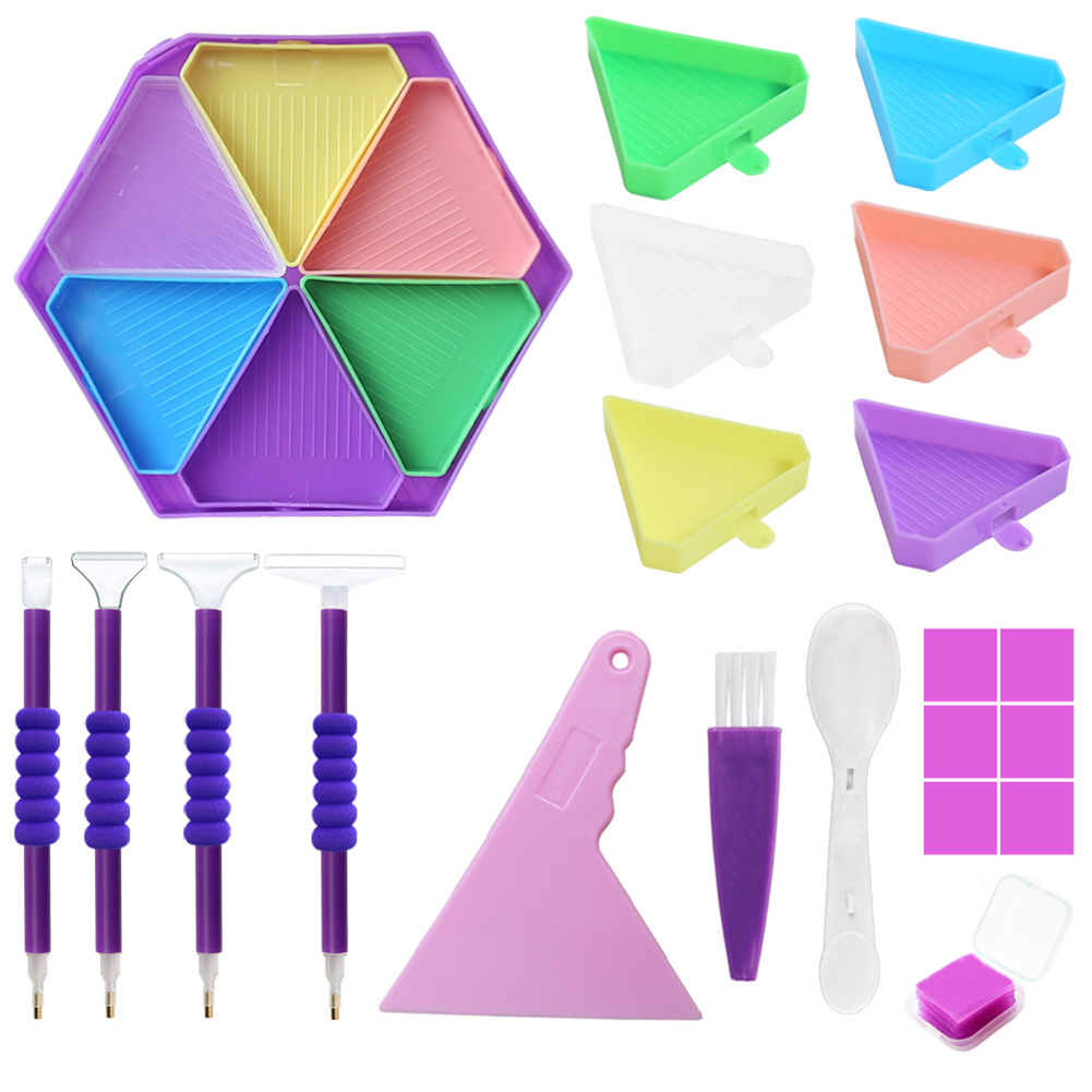 Diamond Art Tools Diamond Art Kits With Drilling Disc Spoon Brush Arts & Crafts Painting Tools And Accessories