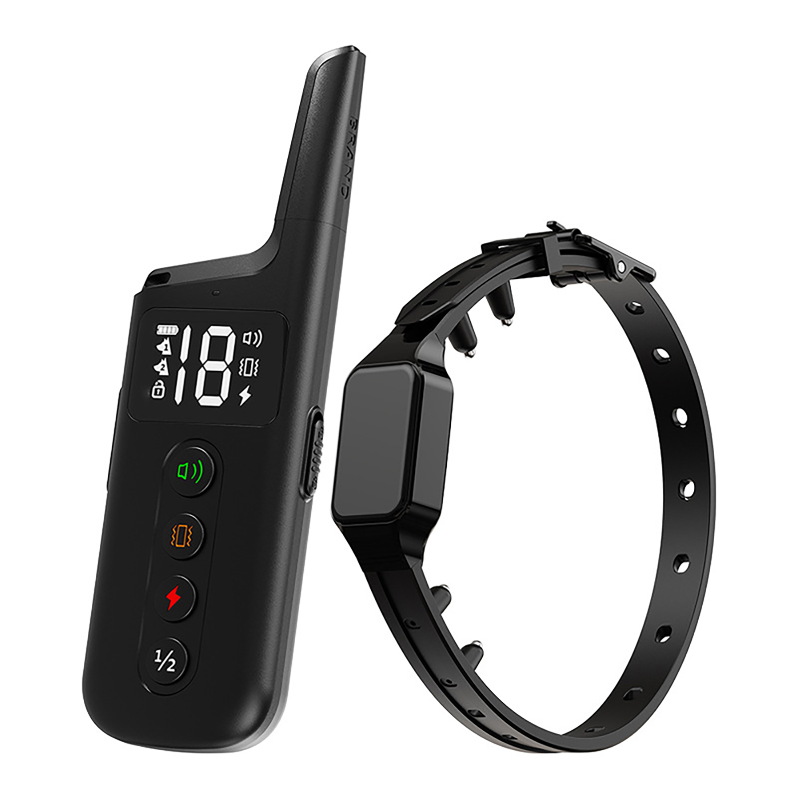 Dog Training Collar Wrap-Around Shock Remote Control W/3 Training Modes Sound, Vibration, And Adjustable Shock Levels, Dog Anti-barking Collar black A drag