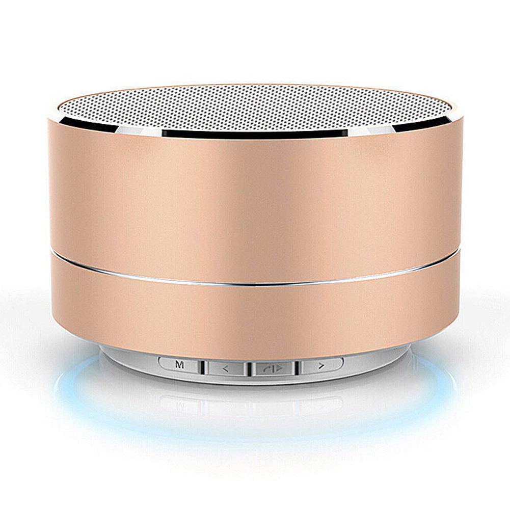 Mini Exquisite Super Bass Portable Bluetooth Wireless Stereo Speaker for Smartphone Tablet gold