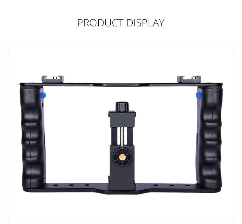 Mobile Phone Rabbit Cage Hand Held Camera Bracket Live Video Stabilizer Phone Stand Support black