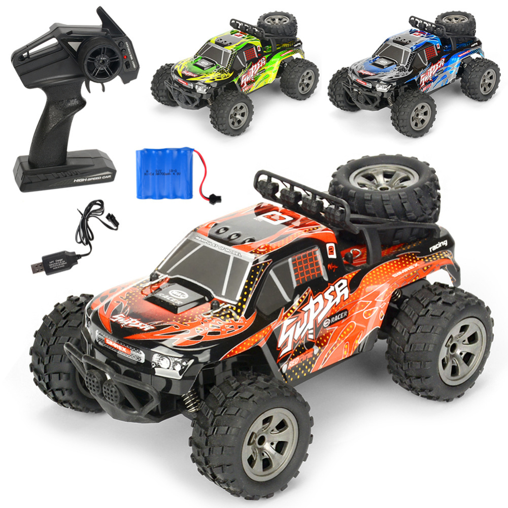 Remote controlled car Remote control furious 1:18 Scale RC Car 4D Off Road Vehicle 2.4G 20km/h Radio Remote Control Car Colorful orange