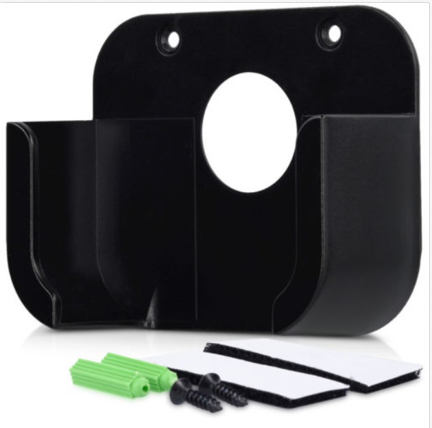 Wall Mount Bracket Holder Case for Apple TV 1/2/3/4 Media Player TV Box black