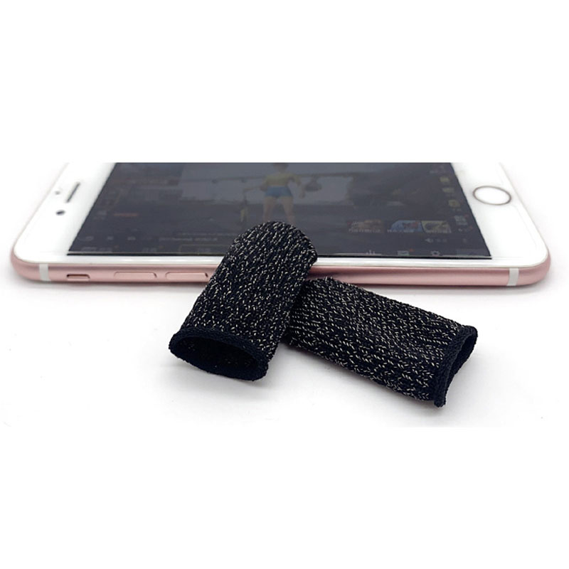 Suitable for Android IOS phones 6 Pcs Touch Screen Finger Game Gloves Conductive Fiber fingertips Sweat-proof Non-slip Ultra-thin Breathable Universal Touch Screen Finger Cots