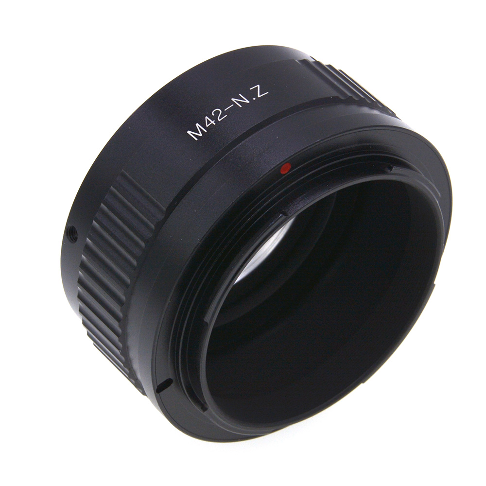 For M42-Nikon Z Lens Mount Adapter Ring for M42 42mm Screw Lens to Nikon Z Mount Z6 Z7 Camera black