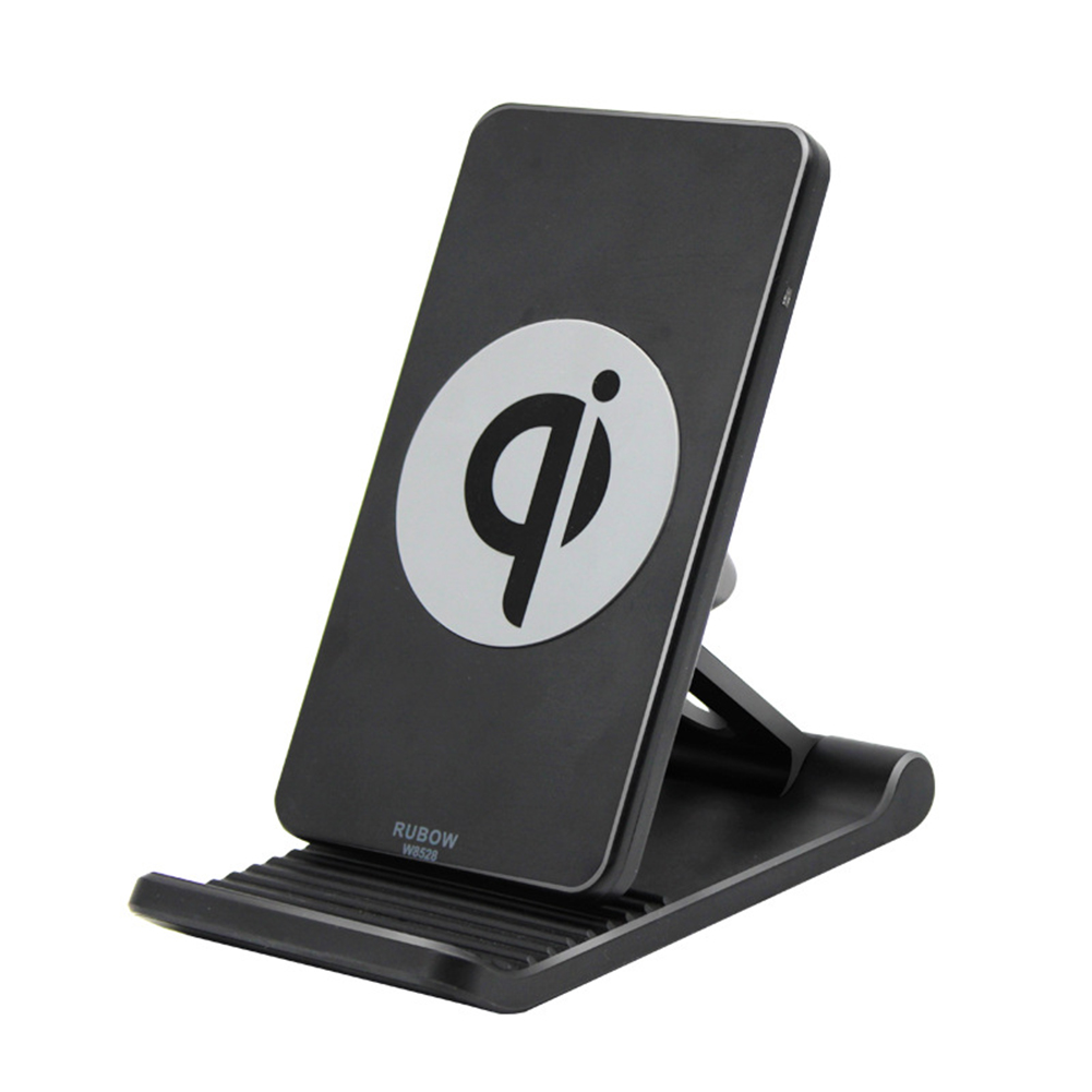 Mobile Phone Holder Wireless Charger Adjustable Mobile Phobe Bracket Vertical wireless charging Suitable for Apple Samsung Black