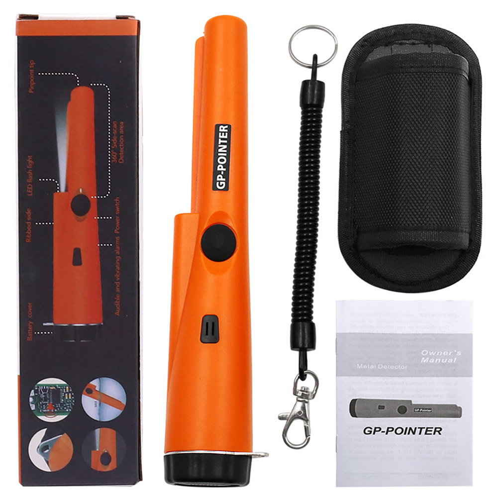 Handheld Metal Detector with Led Light Portable Waterproof Dustproof