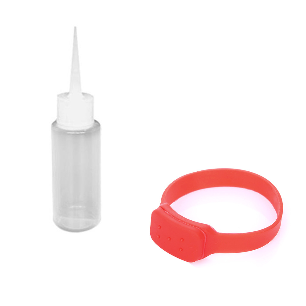 Disinfectant Sanitizer Dispenser Bracelet Sanitizer Bracelet Wristband Hand Sanitizer Dispensing Silicone Bracelet Red suit