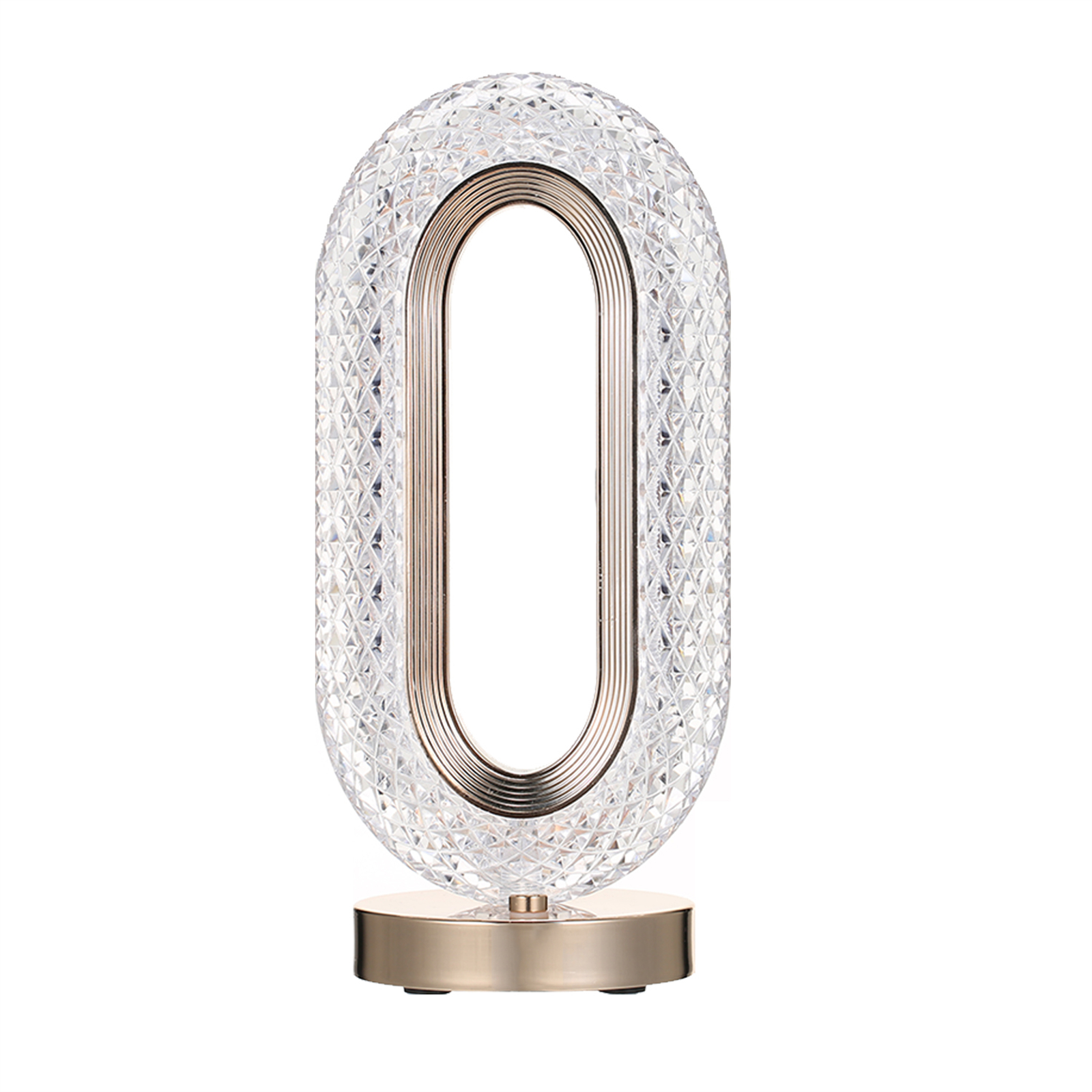 Luxury Crystal Led Table Lamp Adjustable Brightness Touch Control Desk Light
