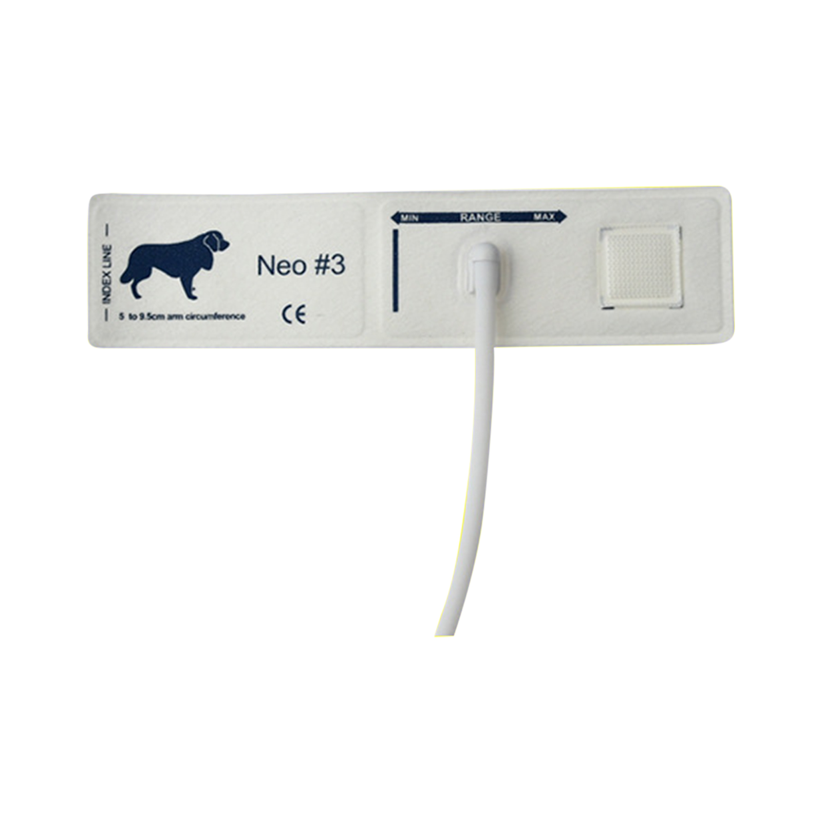 Disposable Blood Pressure Cuff Non-woven Fabric Animals Cuff Blood Pressure Monitor Supplies For Veterinary Animal size 3