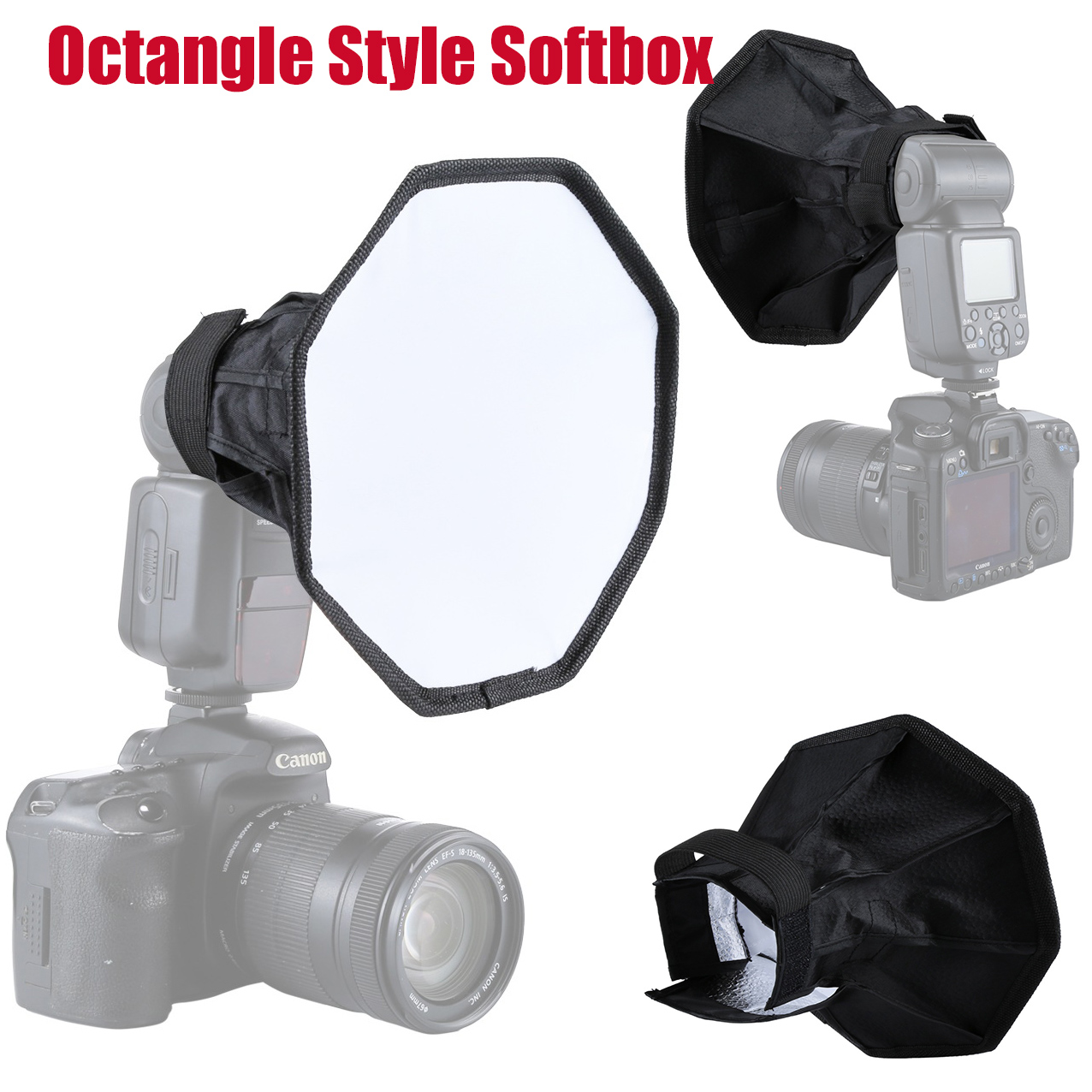 Wholesale Octangle Style Softbox 20cm Foldable Soft Flash Light ...