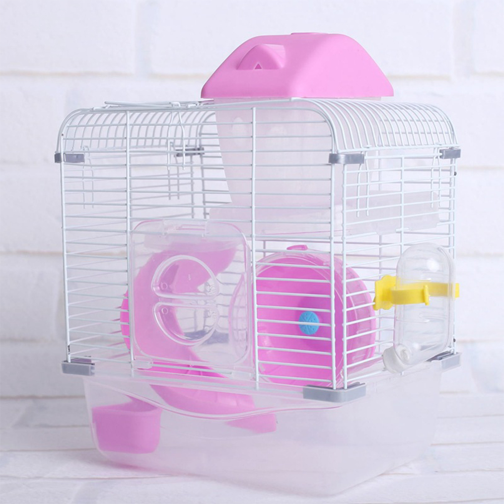 Wholesale Crystal Pet Cage Hamster Cottage Double Layer House for ...