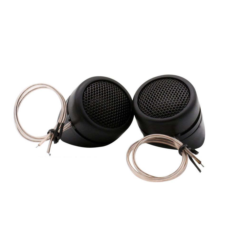 K-366 Dome Tweeters Car Speaker High Power Buzzer Plate Loudspeaker 90dB High Frequency 5KHZ-20KHZ Mini Tweeter Audio 12V DC Universal Vehicles Trucks black