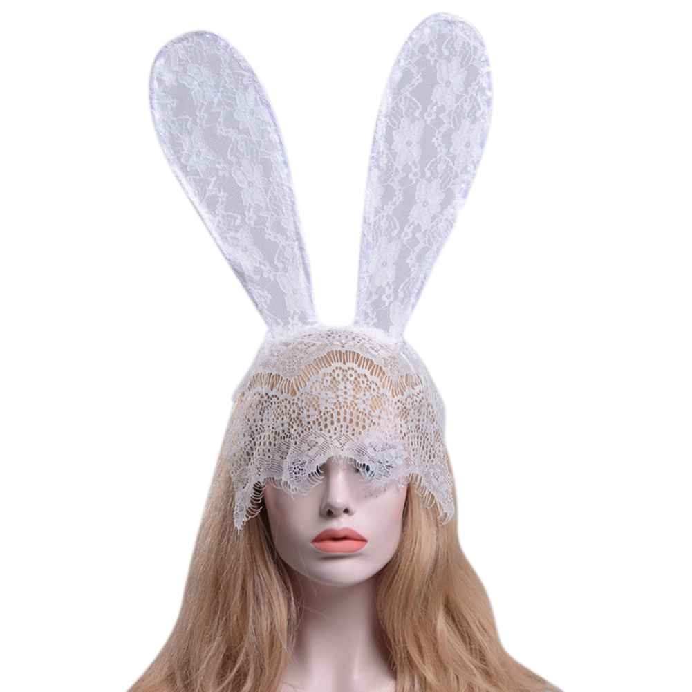 Wholesale Women Delicate Lace Headdress Rabbit Ear Sexy Head Mask From China 5586