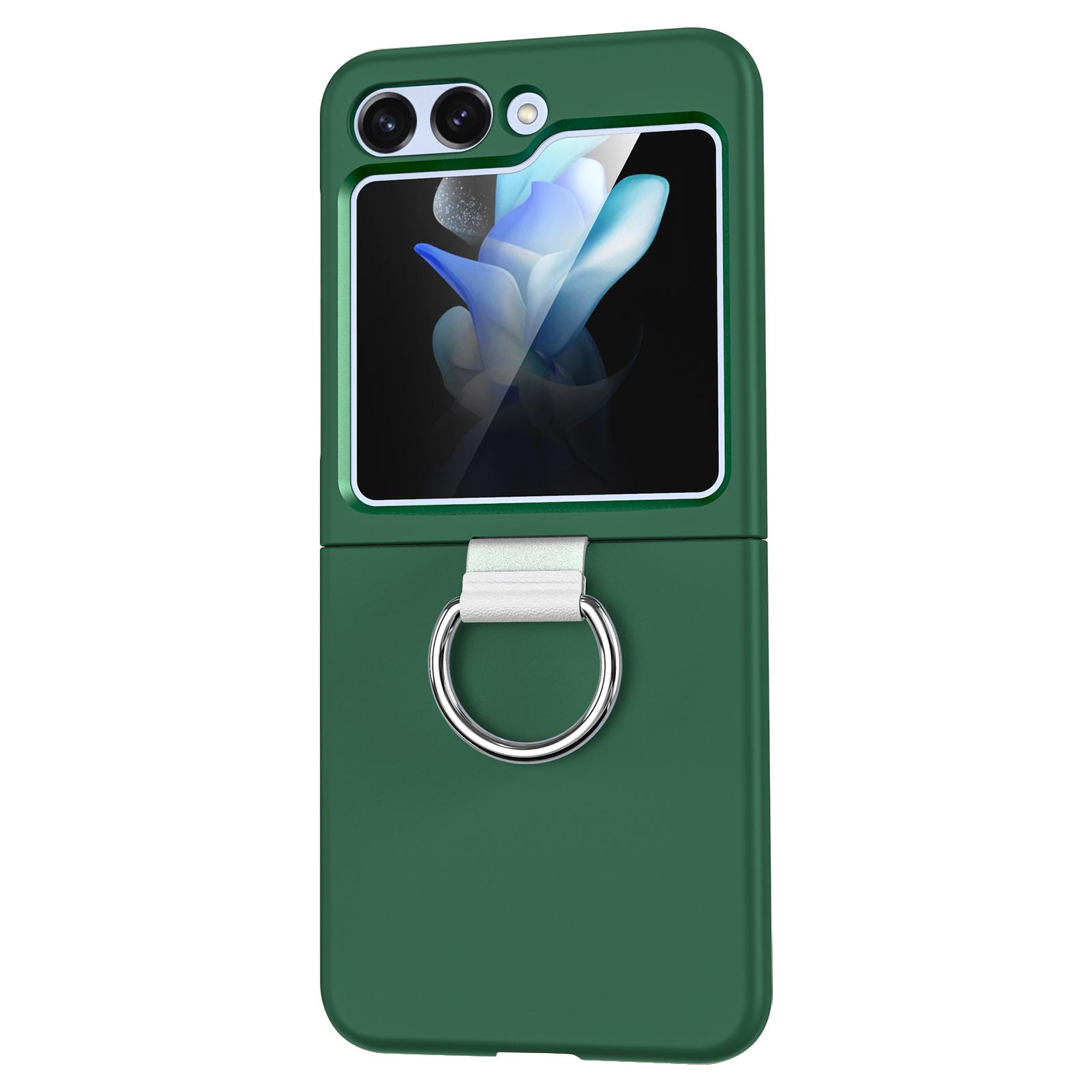 Phone Case Hinge Protection Shockproof PC Protective Cover With Ring Holder