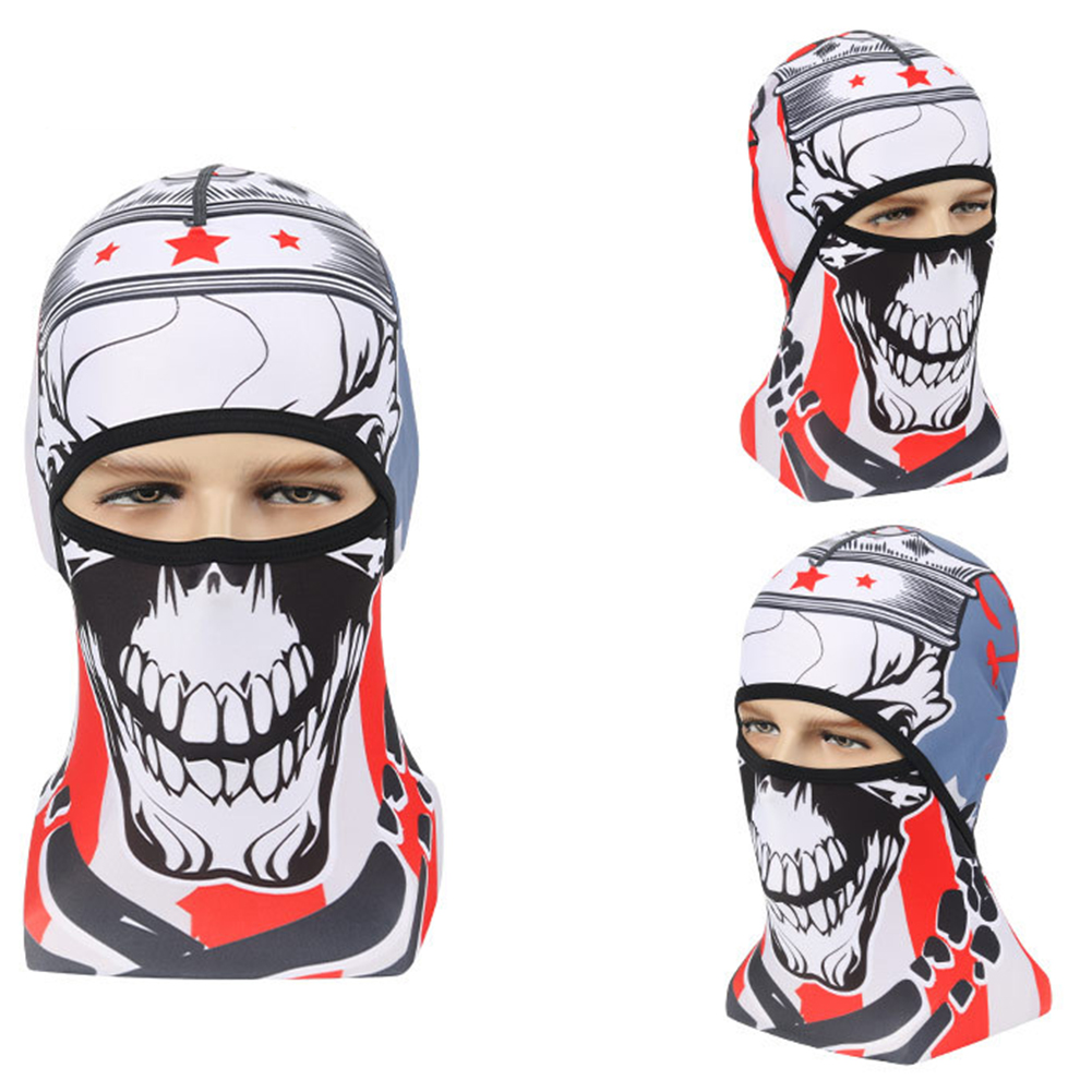 Skull Head Magic Turban Outdoor Sports Cycling Mountaineering Ski Headscarf Warm Breathable Mask 8#_One size