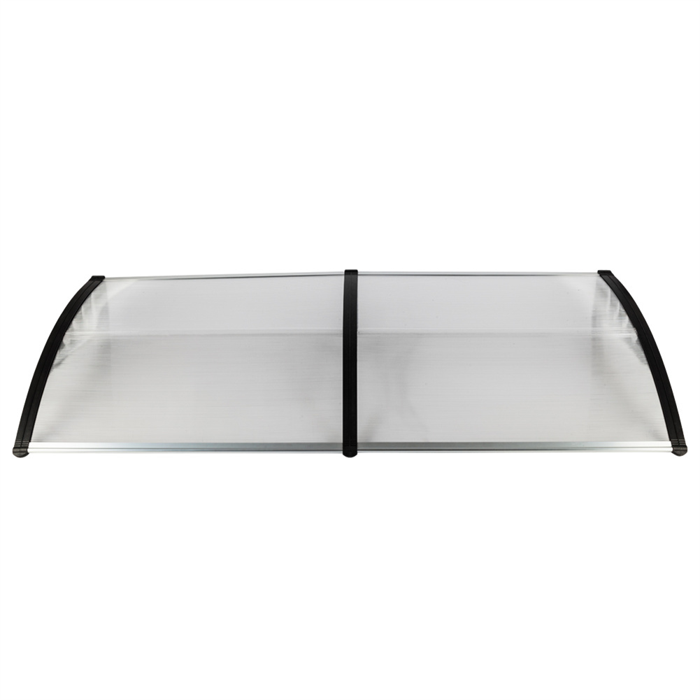 US Transparent Awning Household Washable Quick Dry Canopy 200x96cm Black
