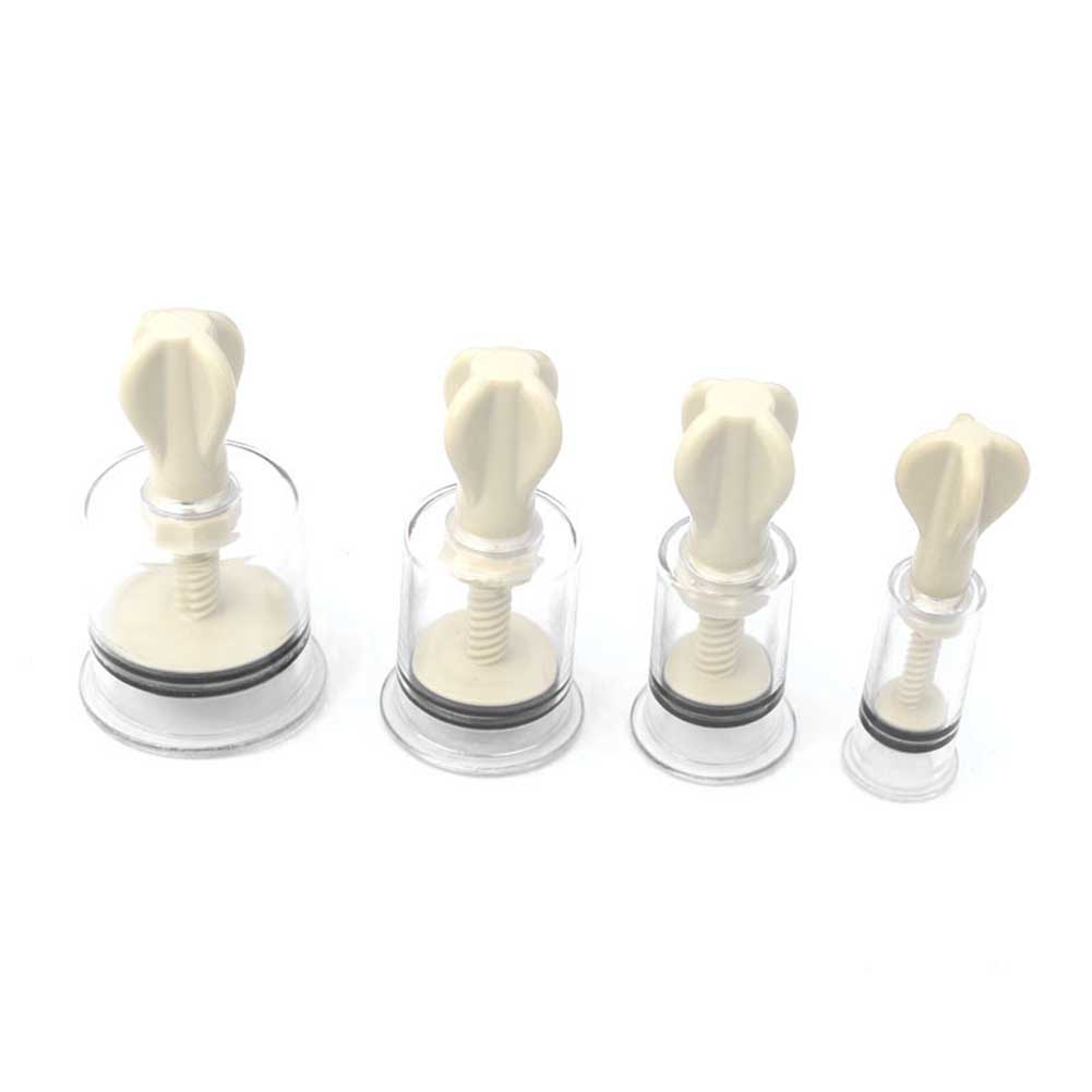 2PCS Vacuum Nipple Twist Cupping Breast Sucker Enhancer Enlarger Suction