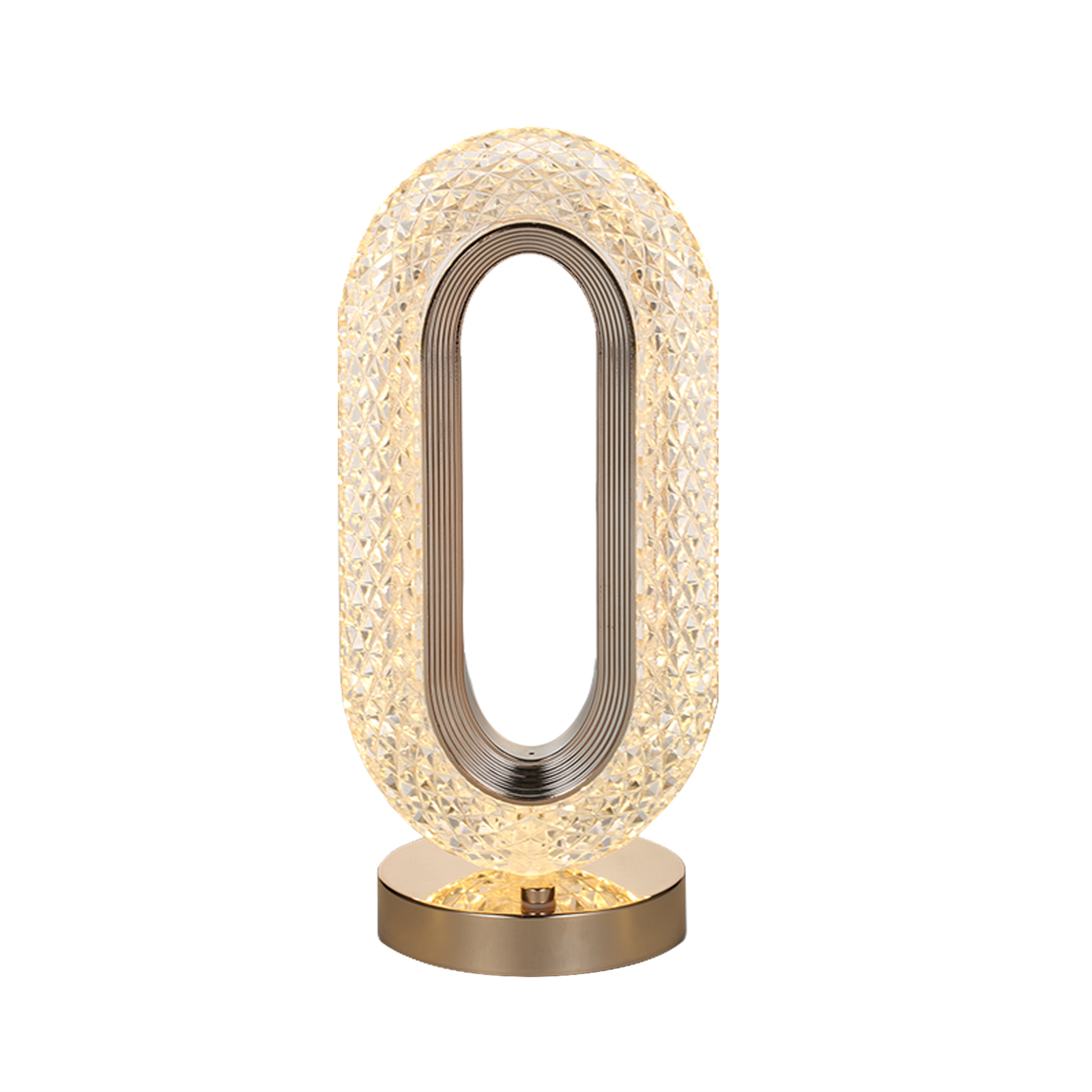 Luxury Crystal Led Table Lamp Adjustable Brightness Touch Control Desk Light