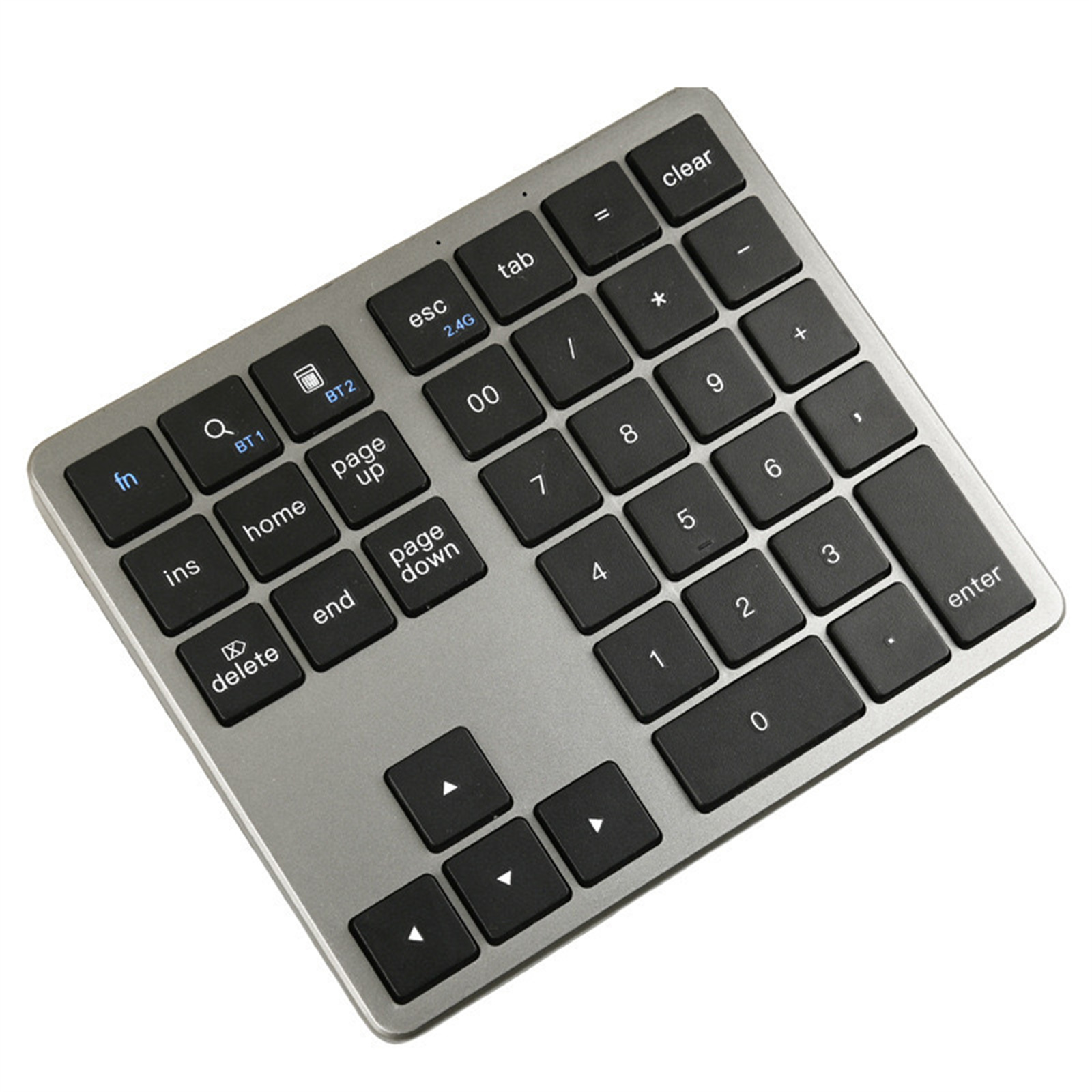 Mini Keyboard 35 Keys Portable 2.4G Wireless Office Keyboard Ultra Silence Keyboard For Laptop PC Computer Gamer black