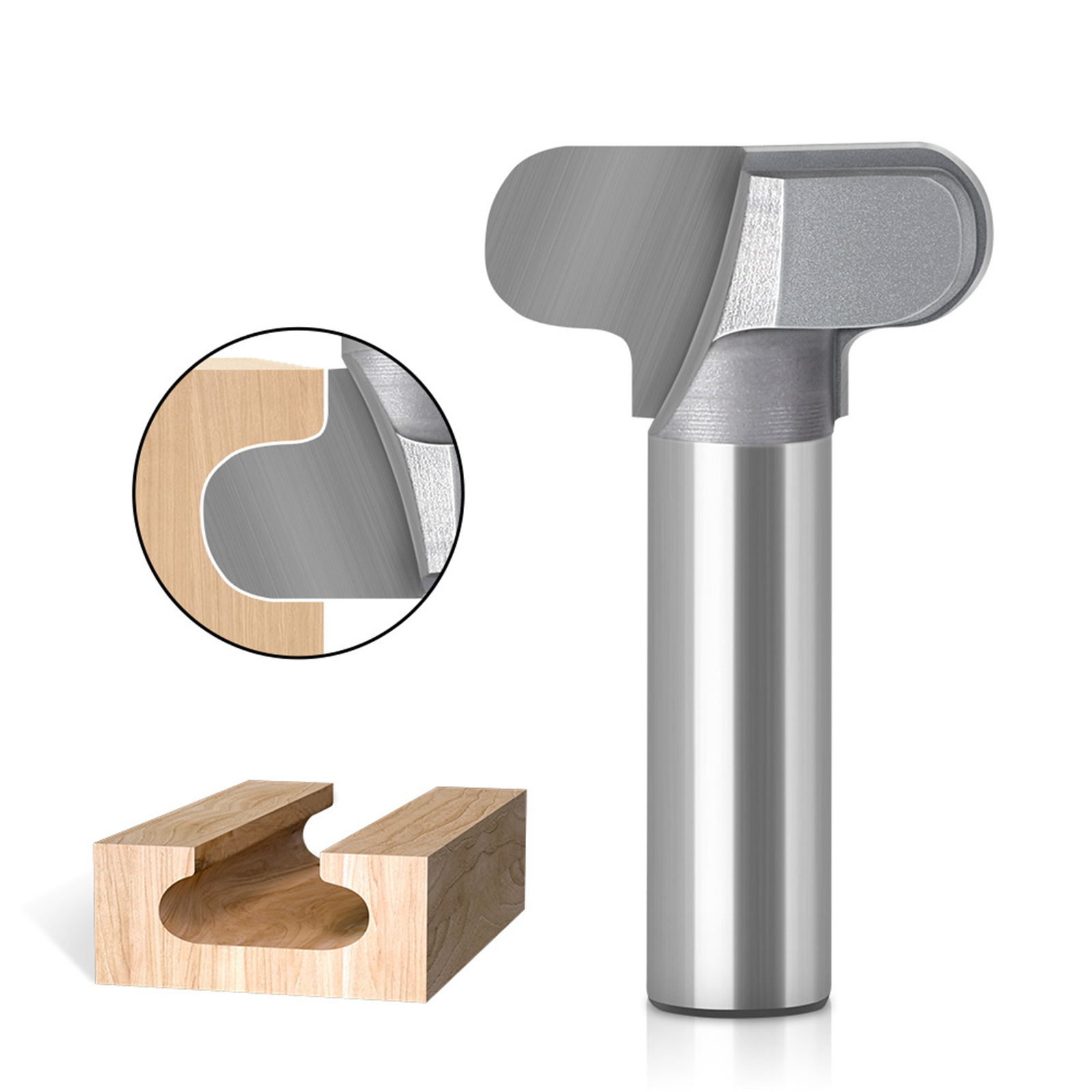 Woodworking Milling Cutter 1/2 Inch 12mm Shank Bowl Tray Template Router Bit Wood Milling Cutter Cutting Tool For Woodworking 12 x 35