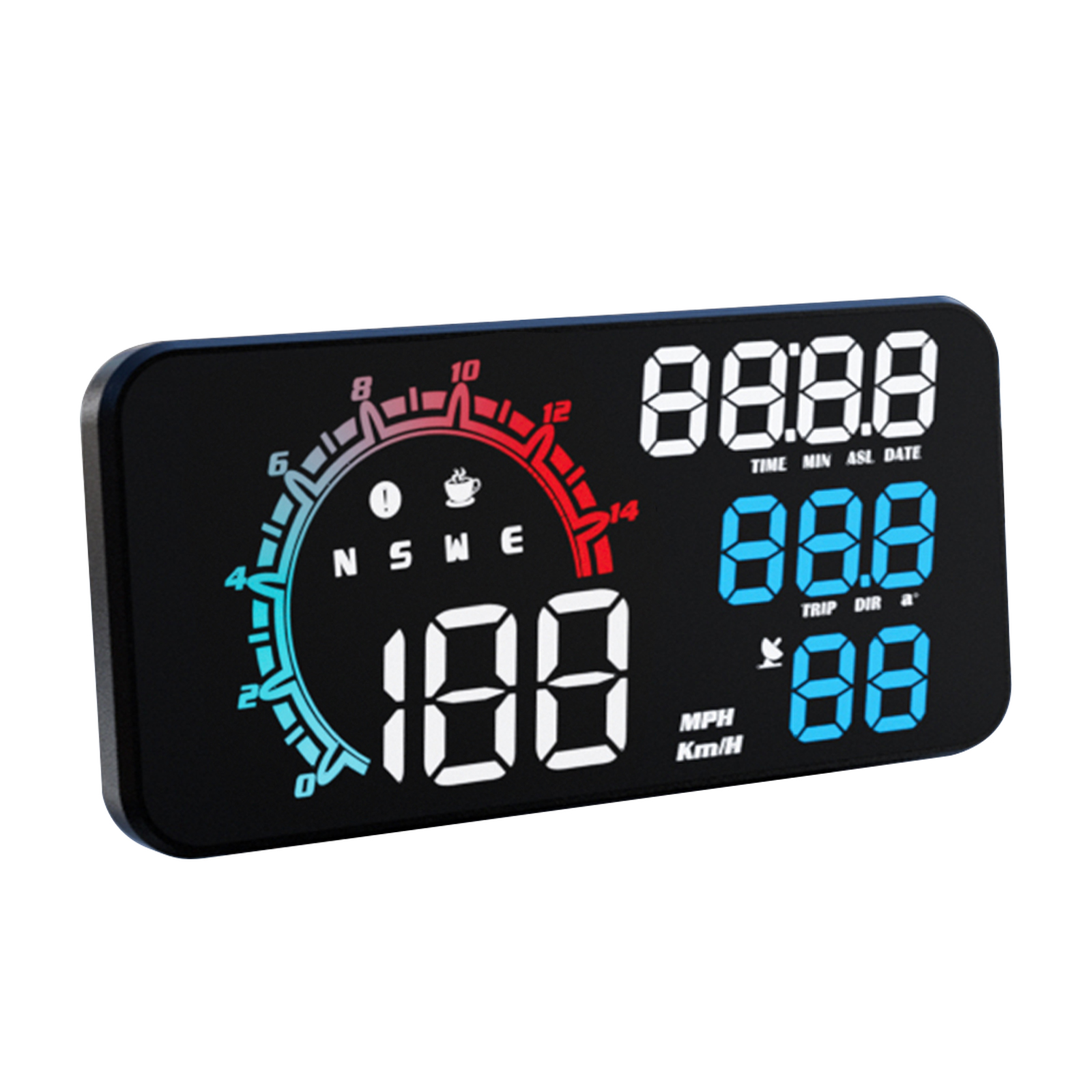 Car Hud Head up Display 5.5-Inch Large Screen Universal USB GPS Speed Instrument