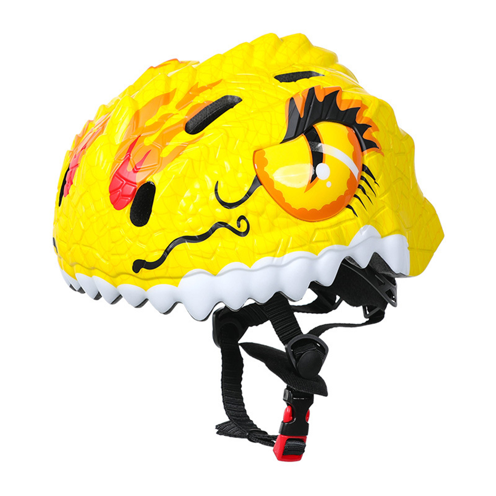 Children's Helmets 3d Animal Adjustable Breathable Hole Safety Helmet For Bicycle Scooter Various Sports yellow_One size