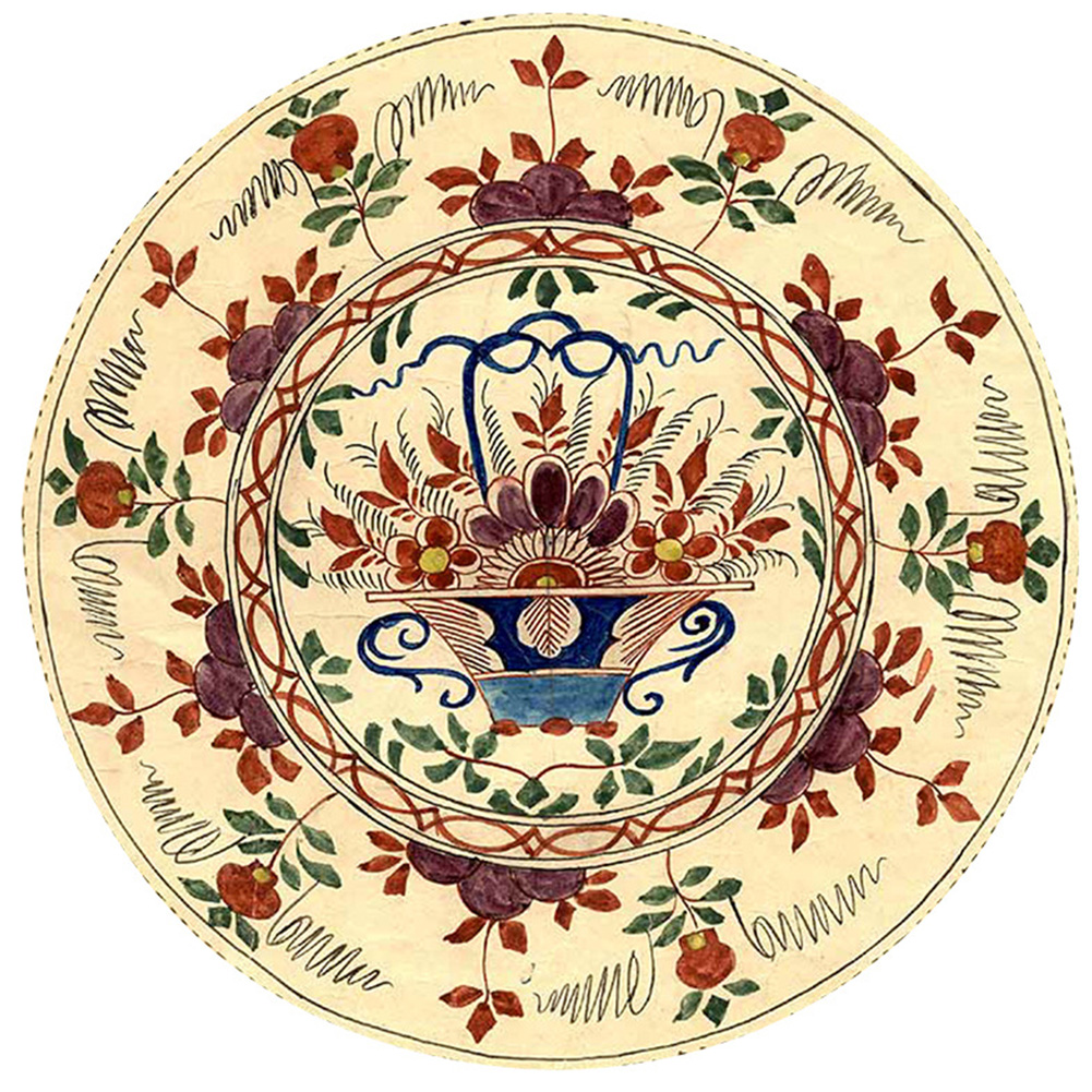 Carpets Living Room Hall  Printed Round Non-Slip Floor Mat Computer Swivel Chair Cushion Decorative Retro round_80 * 80cm