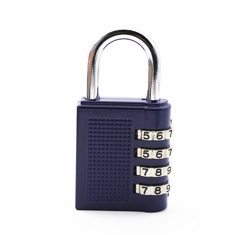 Dial Digit Combination Lock Suitcase Luggage Password Lock Padlock Home Dormitory blue