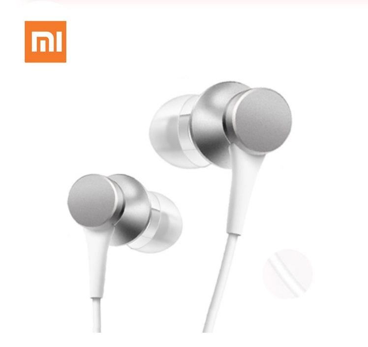 For Xiaomi Mi Piston Wired Earphone with Mic Silver