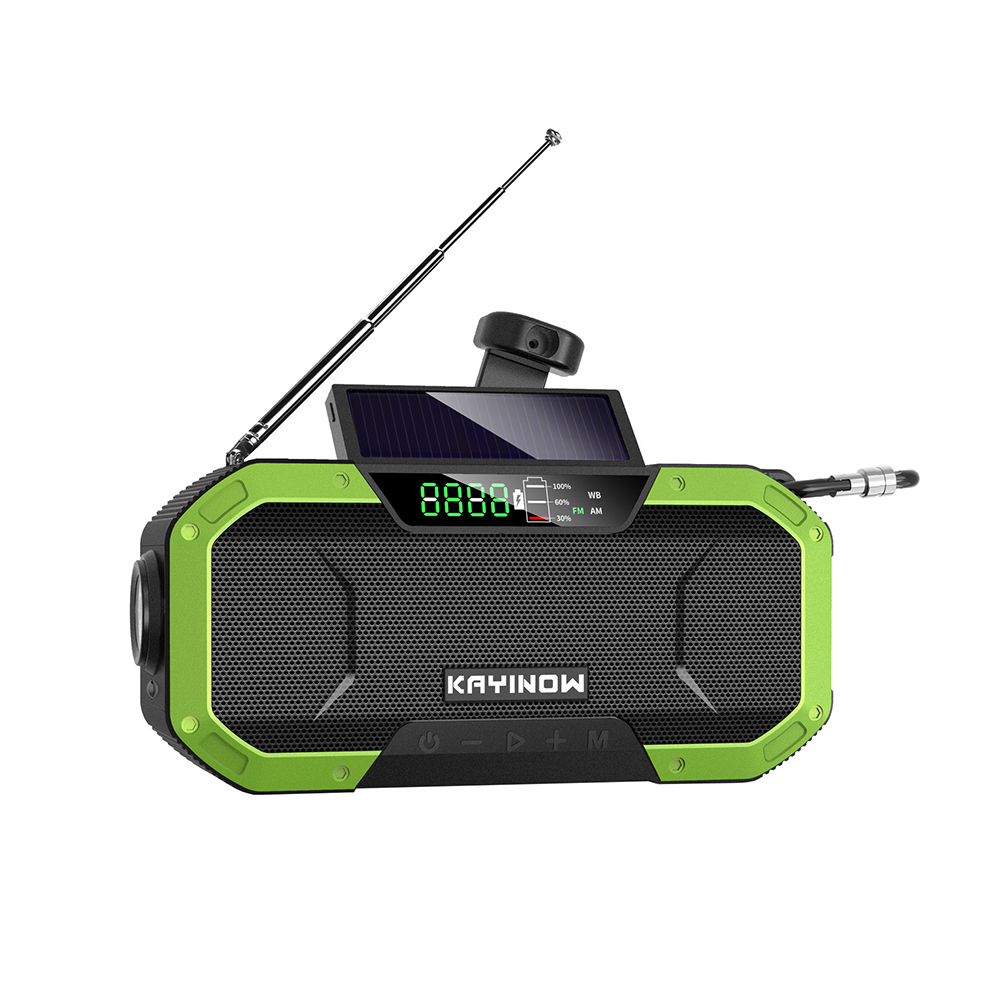 Solar Hand Crank Radio Outdoor 5000mah Portable Emergency Radio