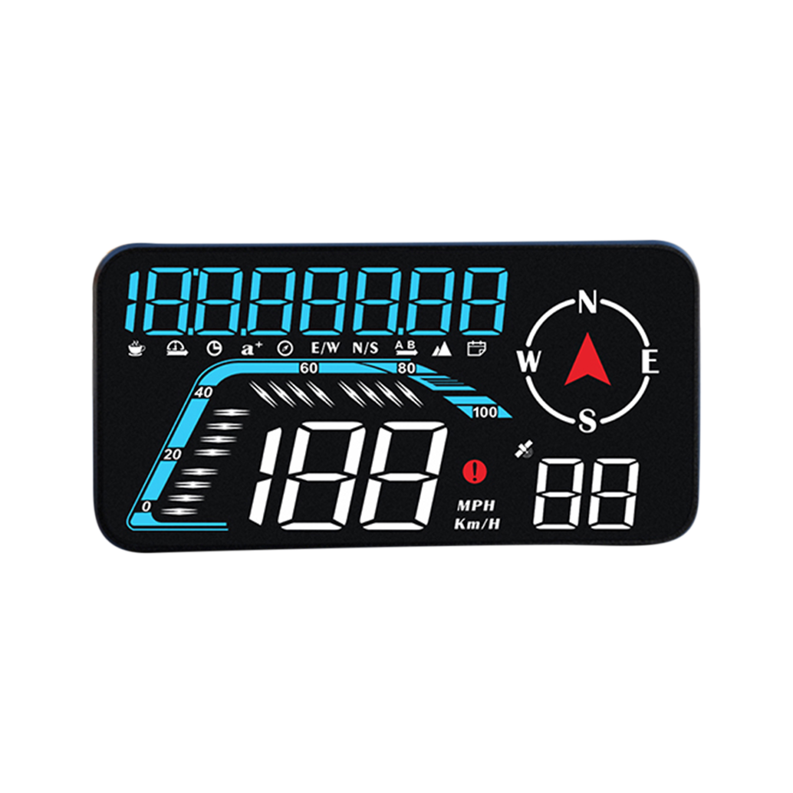 G12 Car Digital Head-Up Display 5.5-Inch GPS Over-Speed Alarm Speedometer