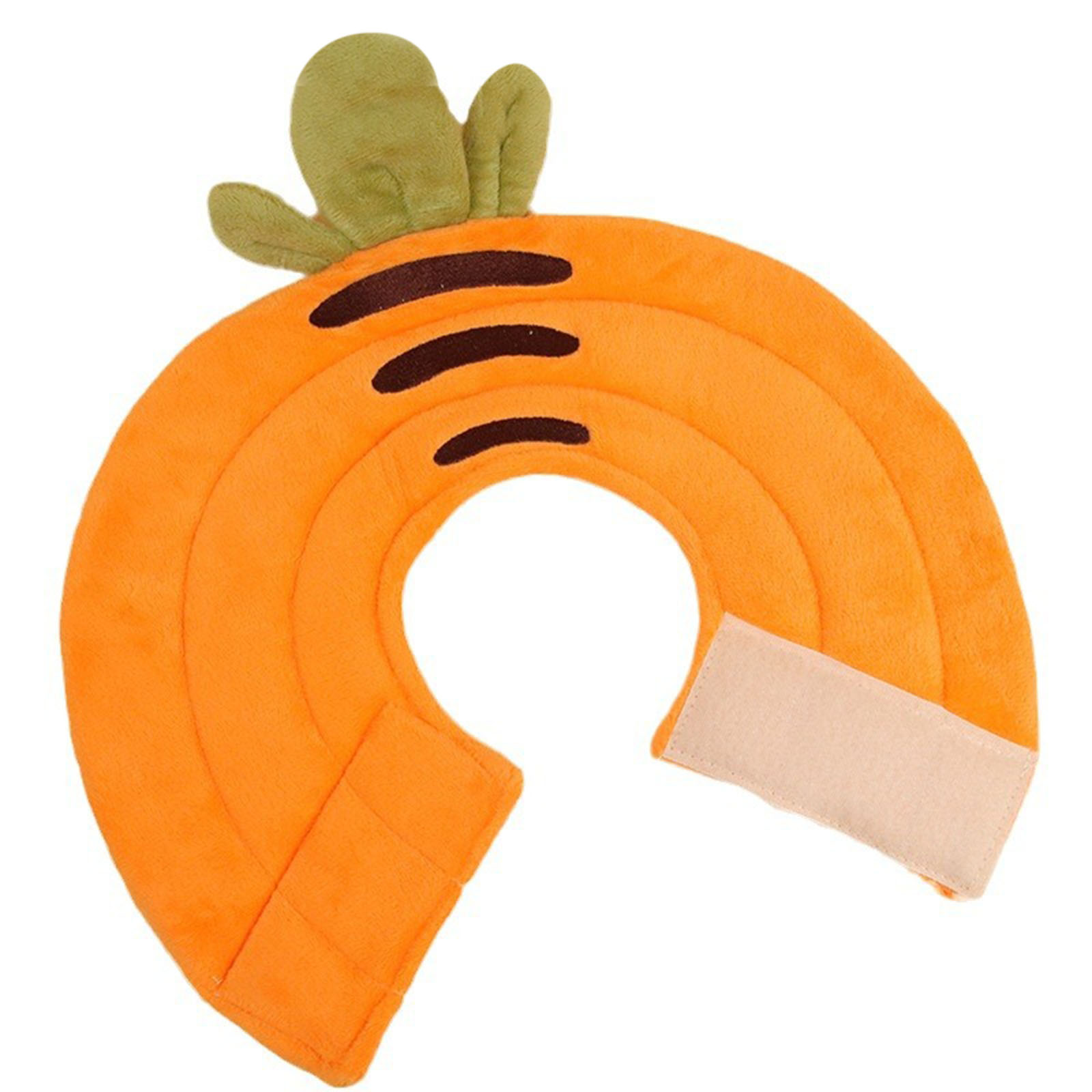Recovery Collar For Cats After Surgery Elizabethan Collars Ultra-Soft Cotton Cute Kitten Cone For Prevent Licking carrot M