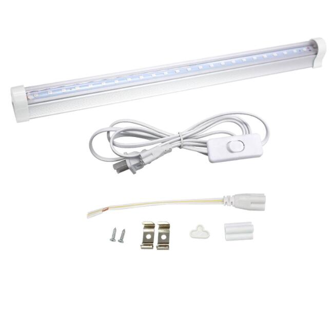 T5 30CM Ultraviolet Germicidal Light 395nm5W Tube UV Disinfection Sterilizer Lamp Tube + US plug cable