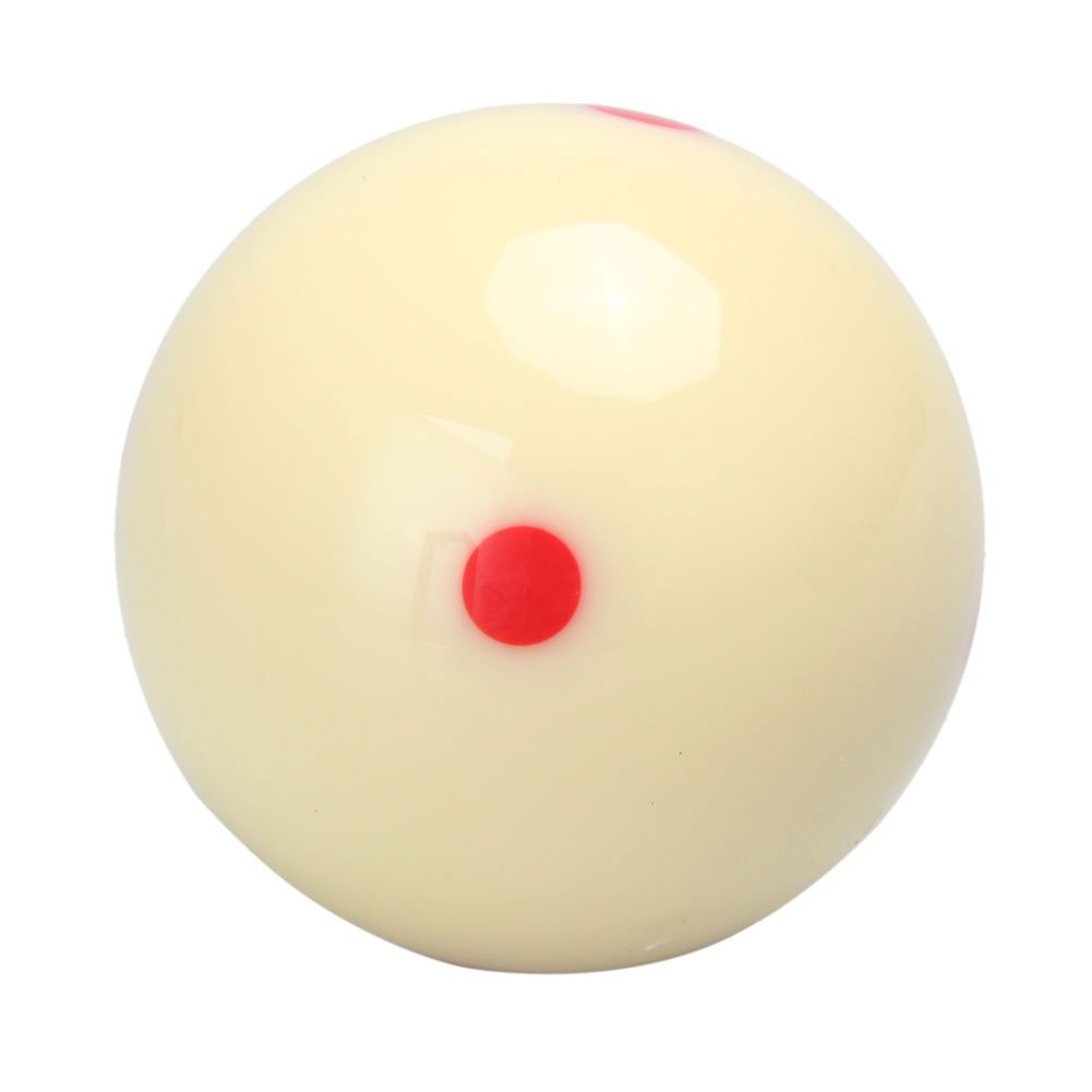 Cue Ball Red 6 Dot-Spot Measly White Pool-Billiard Practice Training ...