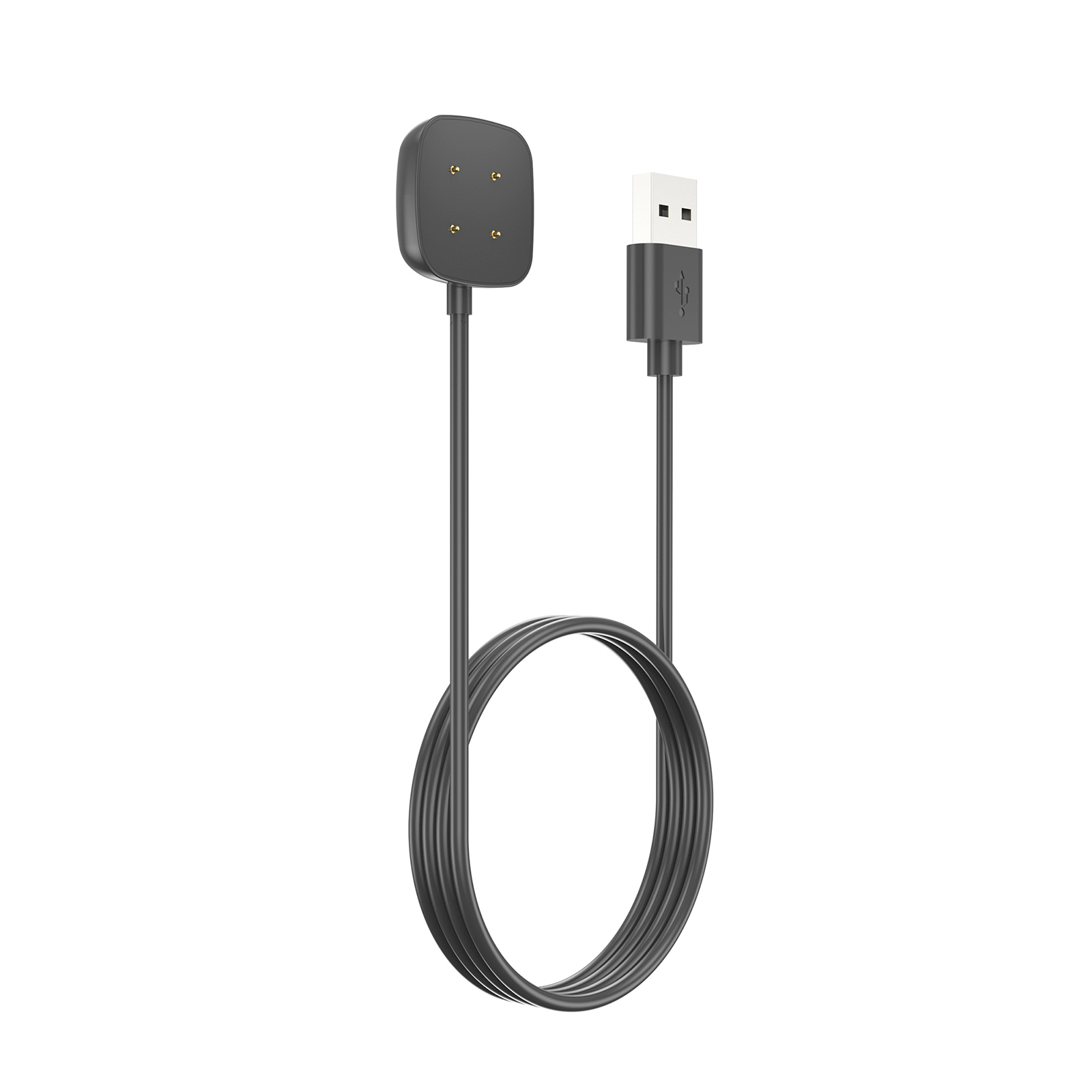 Smart Watch Dock Charger Adapter Magnetic Usb Charging Cable Power Cord Compatible For Fitbit Versa 4/3 Sense 2/1 100CM