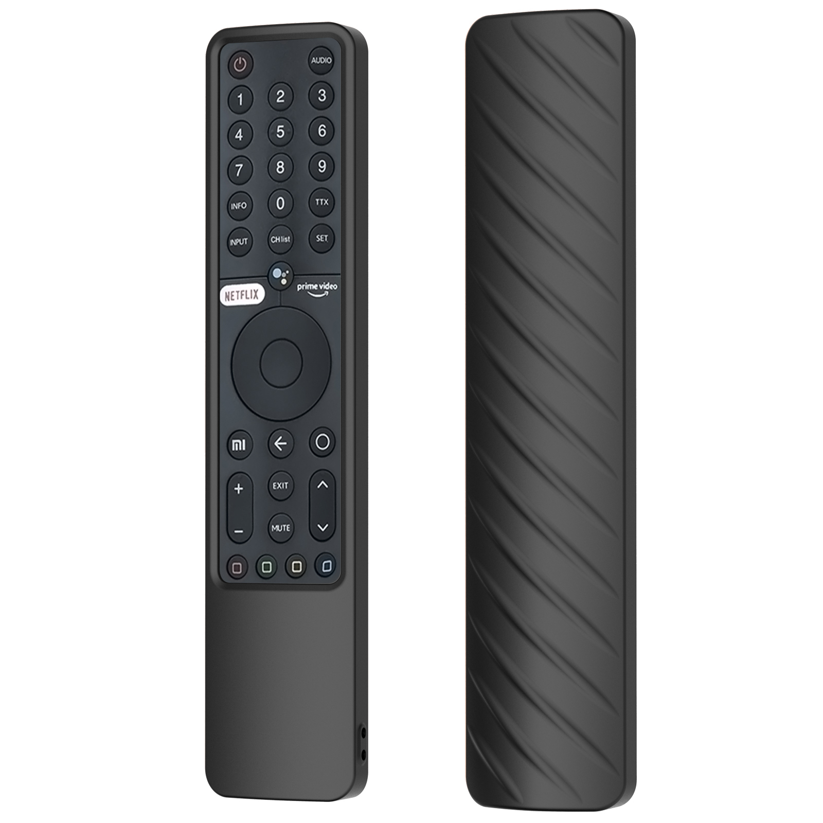 Silicone Remote Control Case Compatible For Xiaomi P1 Mi Tv A2 58 55 50 43 32 43 P1e55 Xmrm-19 Protective Cover black