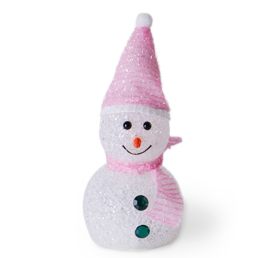 Glowing Led Night Light Cute Snowman Doll Ornaments Perfect Gifts