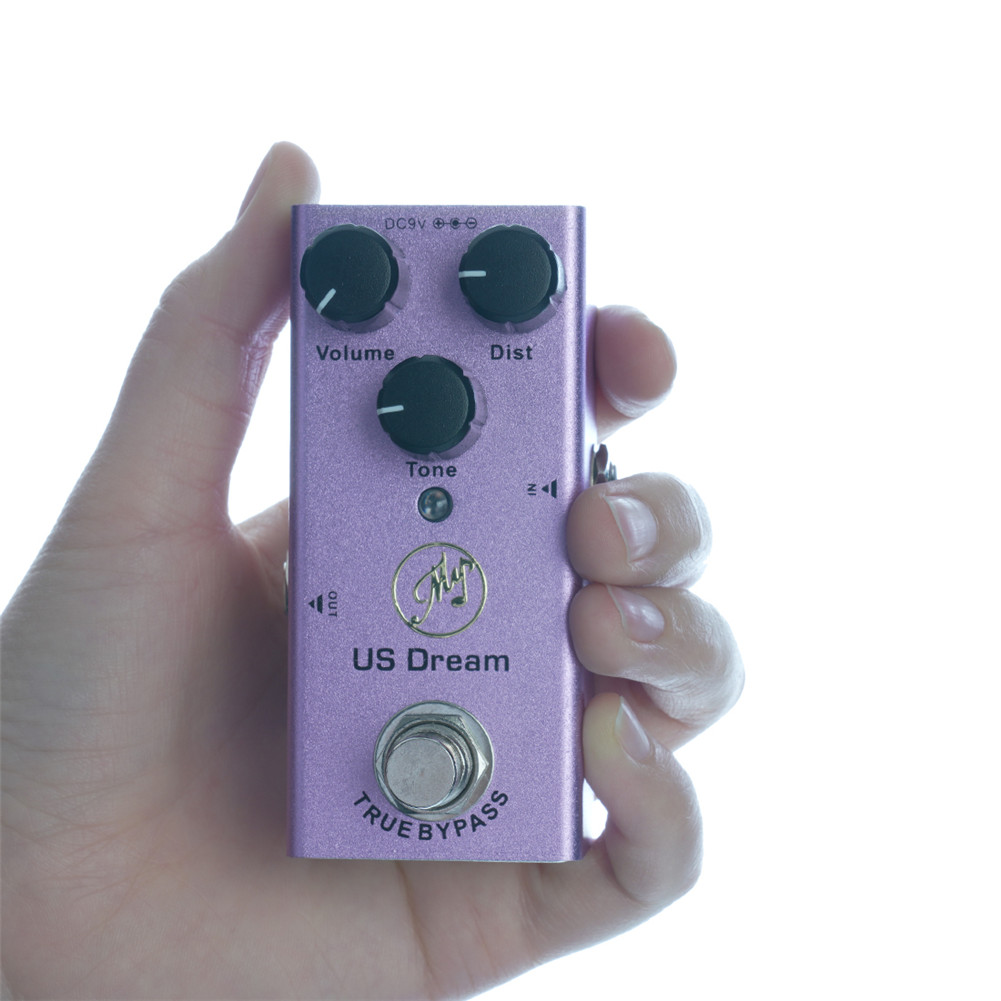 Jdf-4 Electric Guitar Effector Distortion Effector with Led Light purple