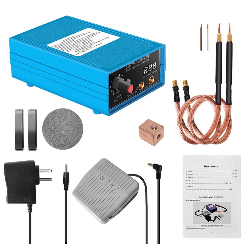 High Power 5000w Spot Welding Handheld Portable 0-800a Current Adjustable Welder