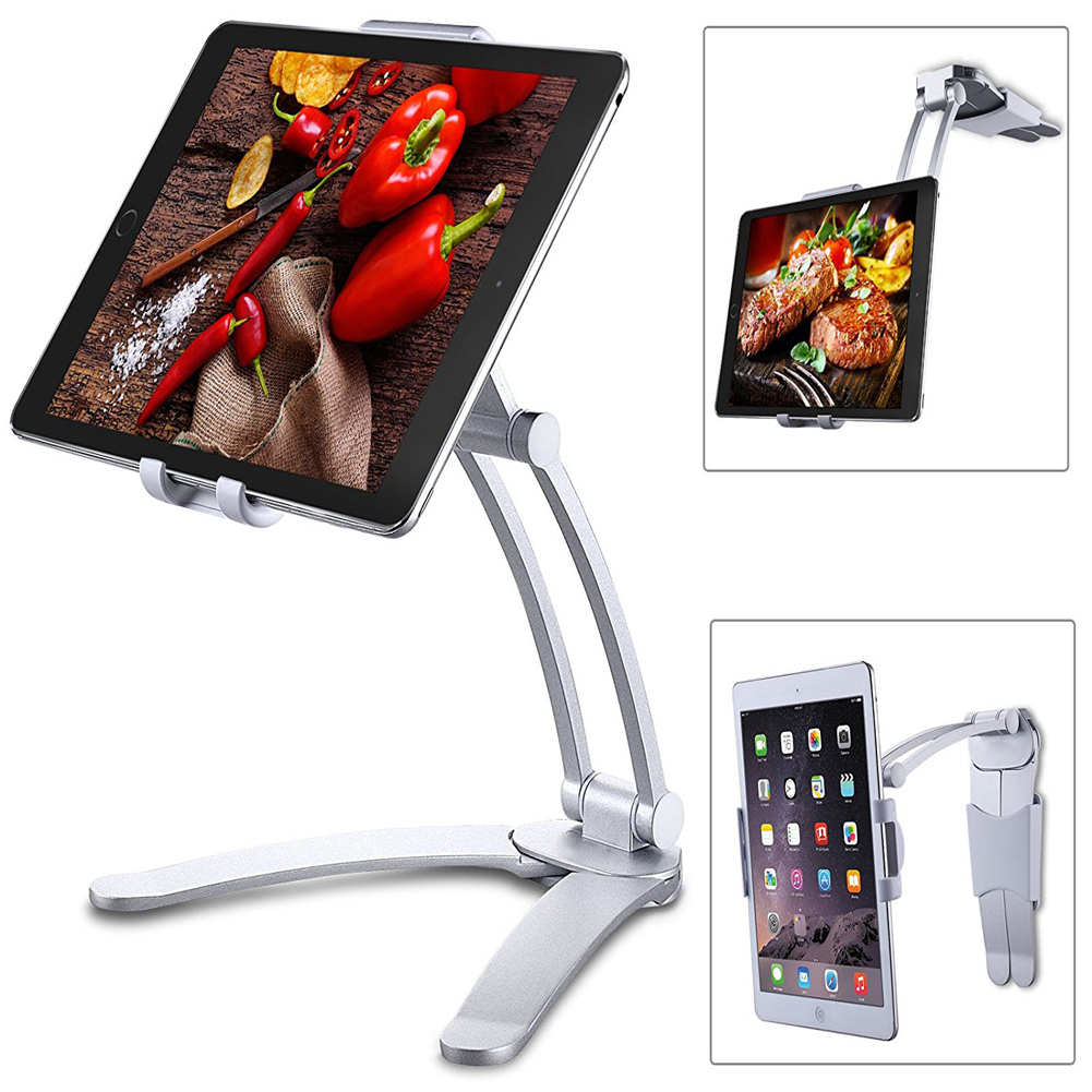 Kitchen Apple iPad Holder Wall Mount -Silver