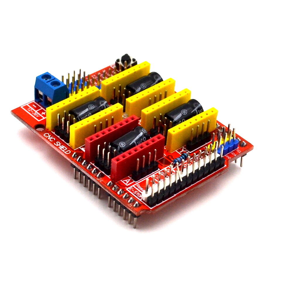 CNC Shield Board + A4988 Stepper Motor Driver for Arduino V3 Engraver 3D Printer red